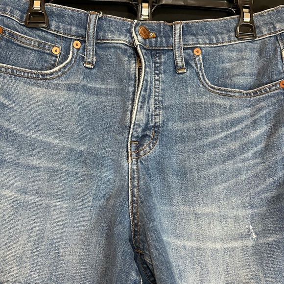 Madewell Blue Jean Shorts with Frayed Hem Size 28 - Picture 2 of 7
